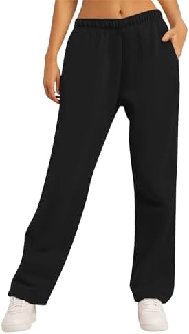 FAYUYIYO Womens Comfortable Plus Size Wide Leg Sweatpants