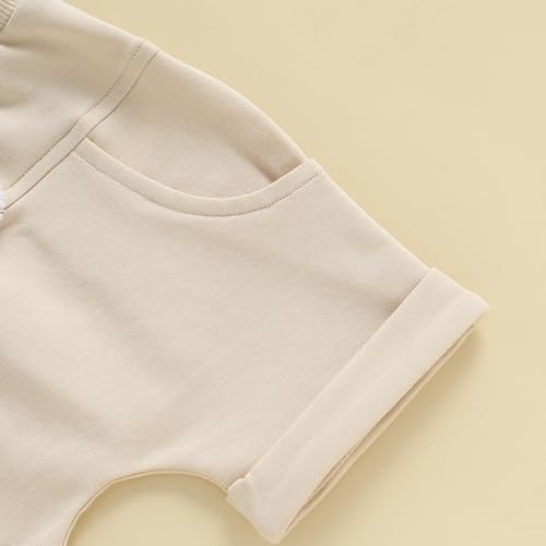 GinEvsal Little Bean Toddler Boy Summer Short Sleeve Outfitted