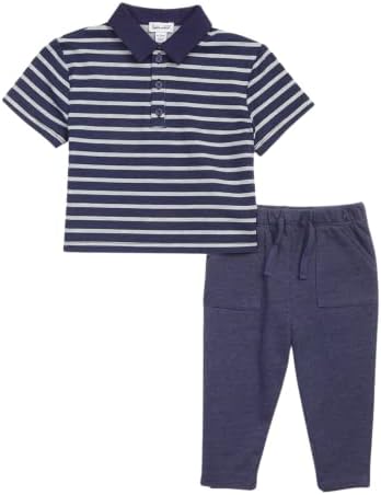 Splendid Baby Boys Blue Ink Stripe Shirt Sleeve Set