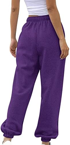 Womens Cinch Bottom Sweatpants High Waisted with Pockets