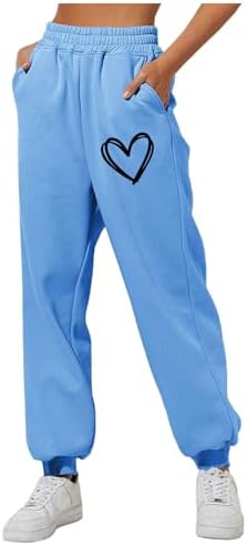 Itsame Womens Cute Heart Graphic Joggers
