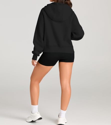 Chunersha Half Zip sweatshirts Womens Fleece Hoodie