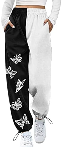 SDBRLD Christmas Print Womens Winter Sherpa Fleece Sweatpants