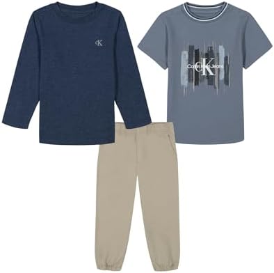 Calvin Klein Stylish 3-Piece Pant Set for Boys