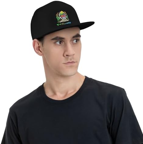 ZRCAIFU National Emblem Flat Bill Cap for Men Women