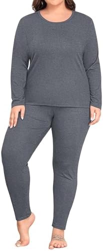 Fuzzy Thermal Pj Set for Women Plus Size