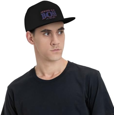 Jesus Is My Boss Flat Bill Hat