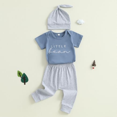 Newborn Boys Little Bean Outfit Set for Summer