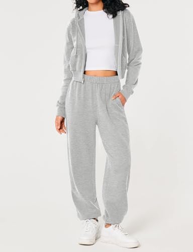 HeSaYep Womens High Waist Drawstring Sweatpants