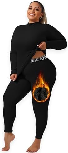 DAGGLOSA Womens Thermal Base Layer Set 1