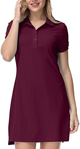JINSHI Womens Slim Golf Dress