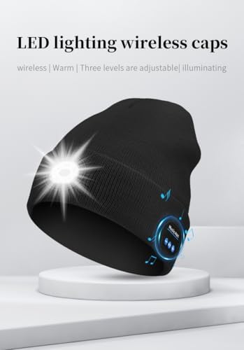 Spevert Unisex LED Bluetooth Beanie Winter Hat