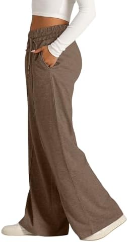 Premium Extra Wide Leg Sweatpants Elastic Drawstring Low Waist