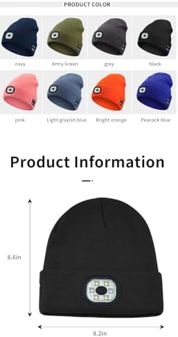 Spevert Unisex LED Bluetooth Beanie Winter Hat