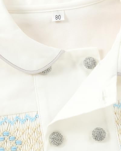 Twoflower Toddler Boy Smocked Outfit - Unique Fall Long Sleeve Shirts for Boys
