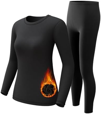 CL Convallaria Womens Thermal Underwear Set - Warm Comfortable and Stylish