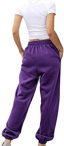 Womens Cinch Bottom Sweatpants High Waisted with Pockets