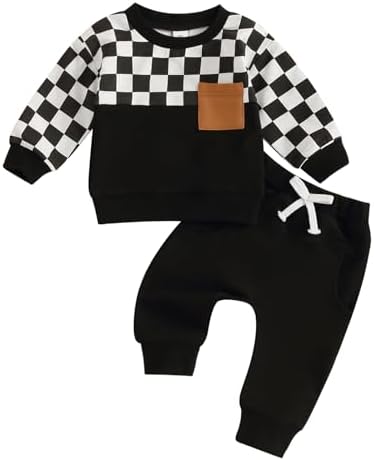 Toddler Boys Fall Outfit Set Cozy Pullover Joggers