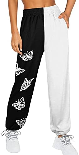 SDBRLD Christmas Print Womens Winter Sherpa Fleece Sweatpants
