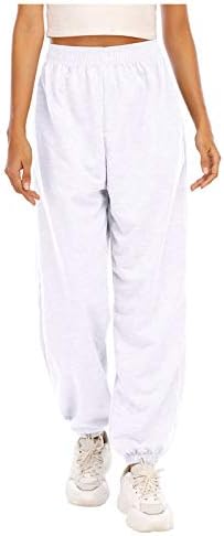 Baggy High Waist Cotton Sweatpants for Teen Girls