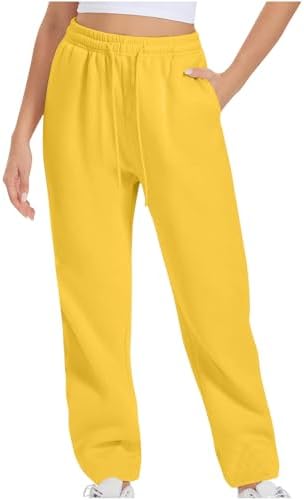 Itsame Womens High Waist Straight Leg Sweatpants