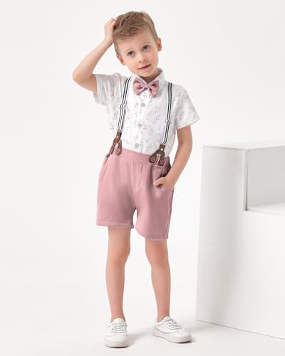 SOONEE Toddler Boy Outfit Set - Boys Shirts Shorts