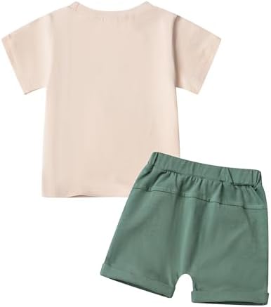 Soft Stretchy Toddler Boys Summer Outfit Set