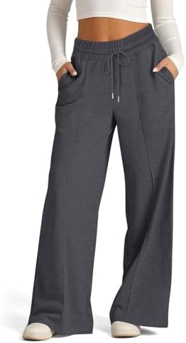 Versatile High Cut Wide Leg Sporty Womens Sweatpants for Summer