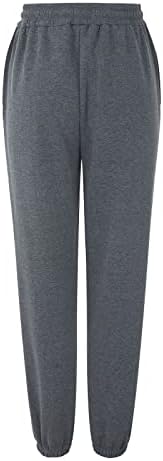 High Waisted Womens Cotton Joggers with Pockets