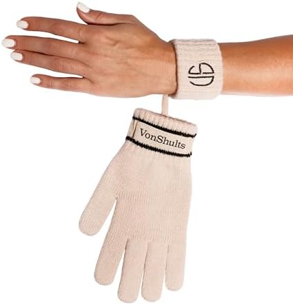 VonShults Merino Wool Winter Gloves Elastic Stylish for Men Women