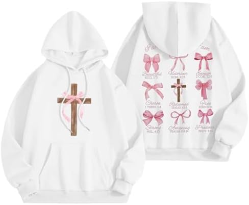 Trendy and Comfortable Womens Casual Hoodie with Preppy Design