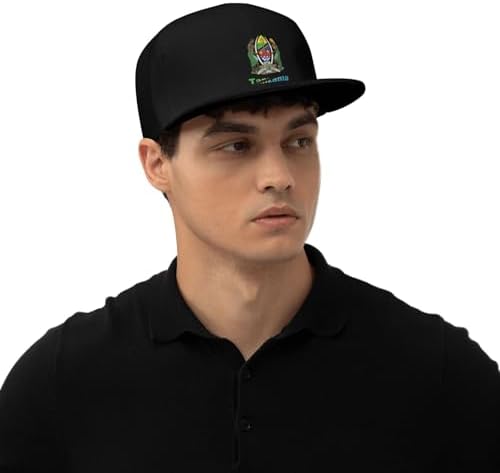 ZRCAIFU National Emblem Flat Bill Cap for Men Women