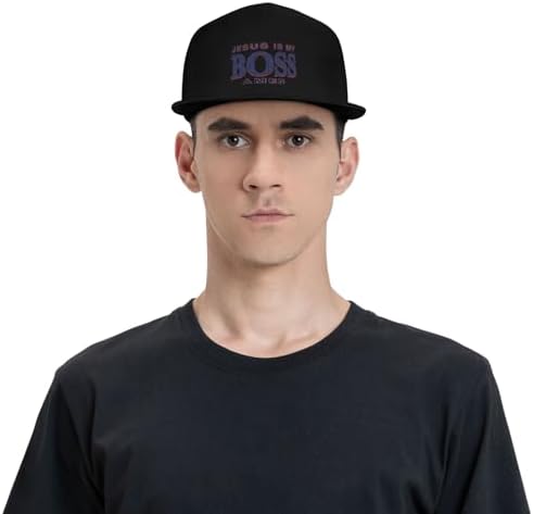 Jesus Is My Boss Flat Bill Hat