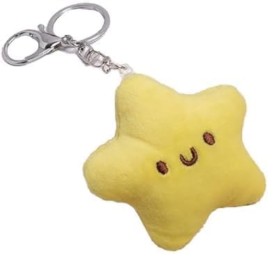 Perfect for Car Bags Keys - Adorable Plush Star Keychain