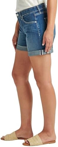 JAG Petite Alex Mid-Rise Jean Short for Women