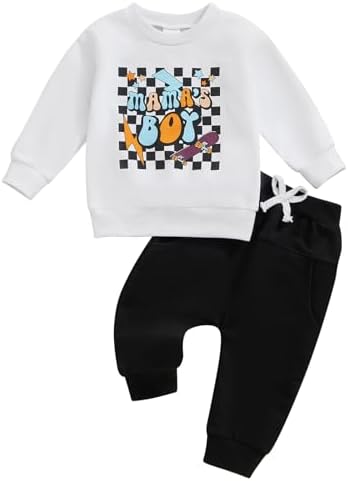 Long Sleeve Baby Boy Outfit - Cozy Winter Set for Toddler