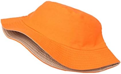 Unisex Orange Bucket Hat Fisherman Style
