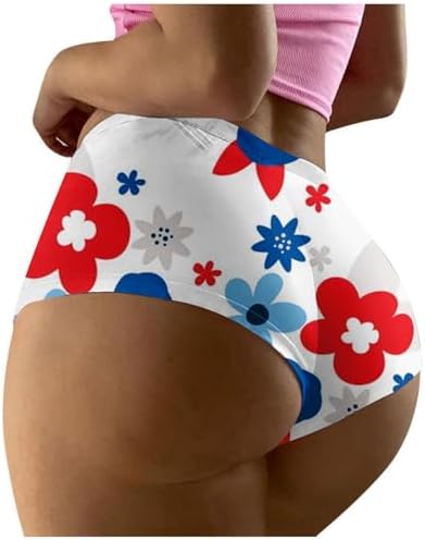 Patriotic American Flag Jean Shorts Womens 4th of July