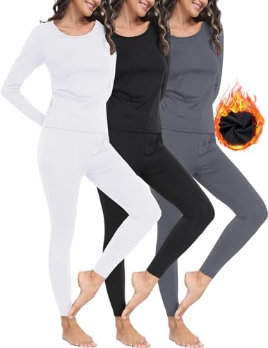Stay Warm in Style Winvote Thermal Underwear for Women Set