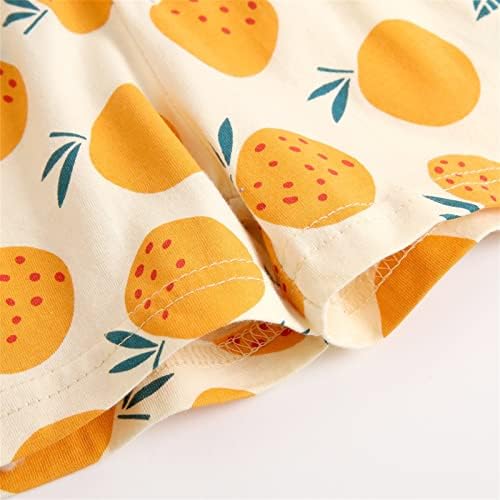Fruit Print Short Sleeve Outfit for Baby Boys and Girls