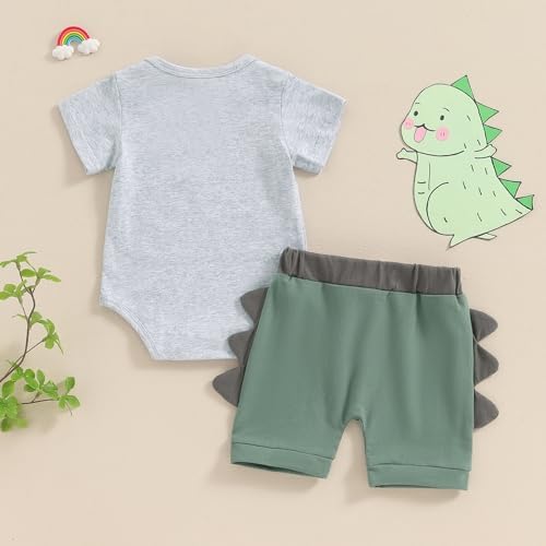 Omkzanbi Baby Boy Dinosaur Coming Home Set
