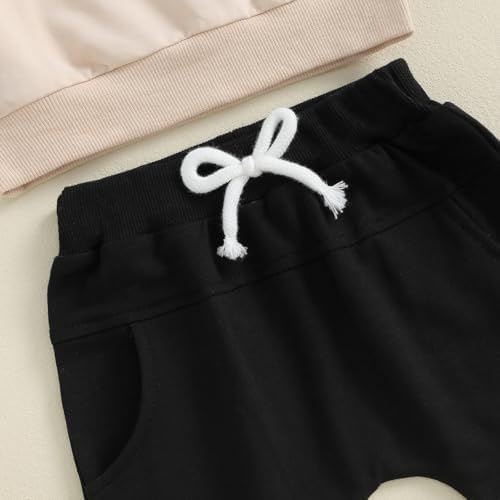 Pudcocos Excavator Construction Toddler Set Stretchy Pullover and collusion Joggers