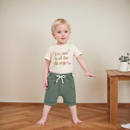 Soft Stretchy Toddler Boys Summer Outfit Set
