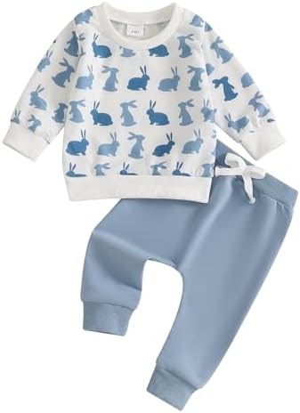 Bunny Long sleeve sweater and pants set for babies