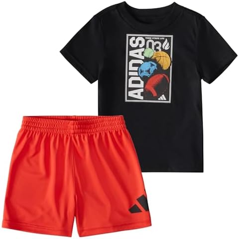 Adidas Baby Set T-Shirt Shorts Lightweight Cute