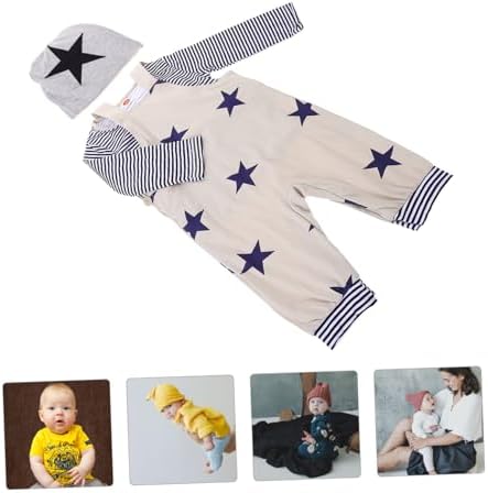 Homoyoyo Boys Star Print Preschool Clothing Set Fun Playful Newborn Toddler