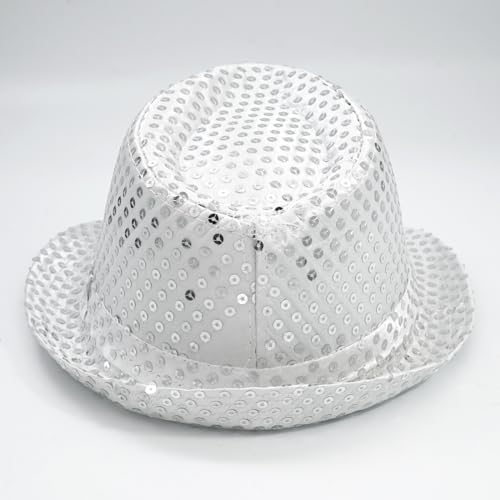 GLOWING SEQUINS FEDORA HAT