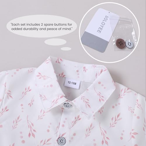 SOONEE Toddler Boy Outfit Set - Boys Shirts Shorts