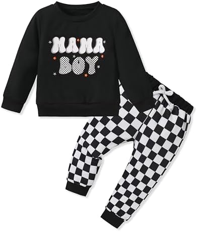 SanMio Toddler Boys Outfits 2PCS FallWinter Long Sleeve Pullover Set