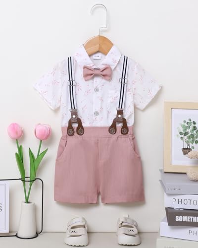 SOONEE Toddler Boy Outfit Set - Boys Shirts Shorts